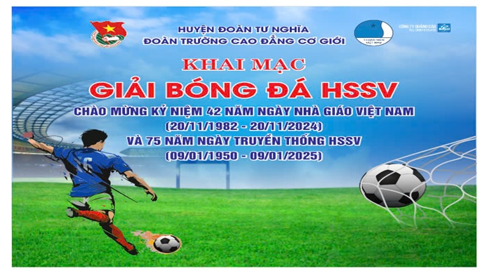 Khai mạc giải Bóng Đá HS-SV Trường Cao Đẳng Cơ Giới